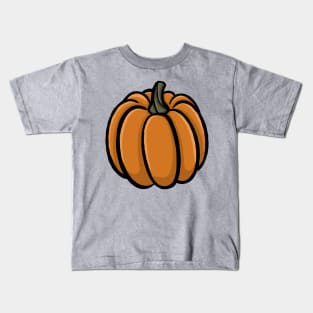 Cute pumpkin cartoon simple minimal cartoon gourd Digital illustration Kids T-Shirt